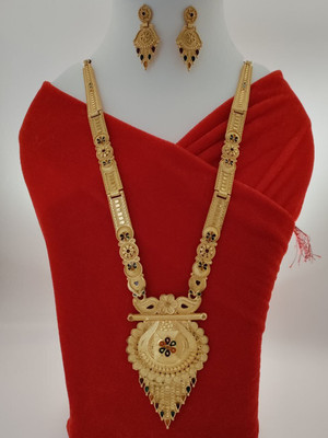 gb creation Brass Gold-plated Gold Jewellery Set(Pack of 1)