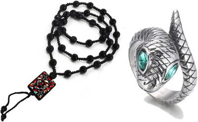 KINGSTYLEIMPEX Dori, Alloy Black, Silver Jewellery Set(Pack of 1)