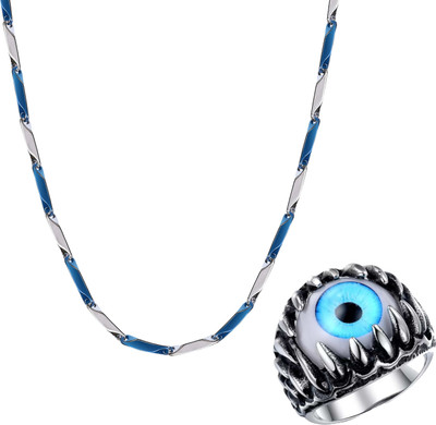 Thrillz Stainless Steel Silver Silver Jewellery Set(Pack of 1)