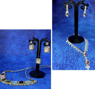 GEMSTJ Alloy White, Multicolor Jewellery Set(Pack of 1)