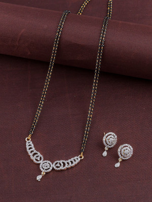 Harsha Creation Alloy Gold-plated Silver Jewellery Set(Pack of 1)