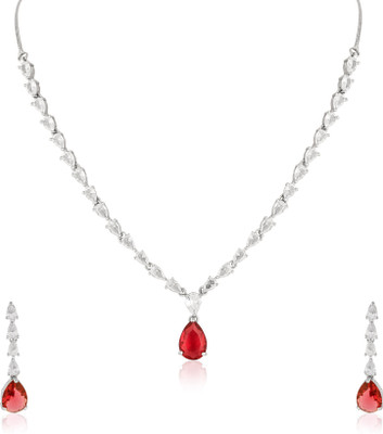 Shreyshiv collection Alloy Red Jewellery Set(Pack of 1)