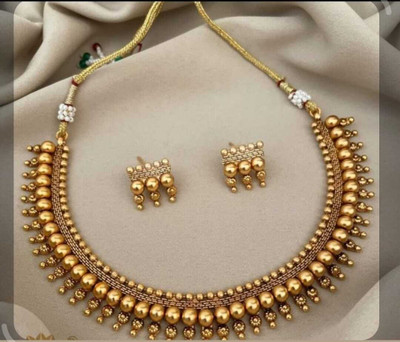 Nik Copper Gold-plated Gold Jewellery Set(Pack of 1)