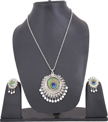 Kiggo Alloy Silver Jewellery Set(Pack of 1)