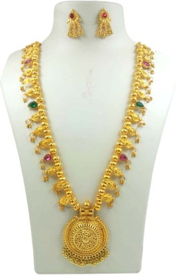 Swaroop Designer Alloy Gold-plated Gold Jewellery Set(Pack of 1)