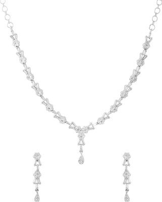 YELLOW CHIMES Brass Silver Jewellery Set(Pack of 1)