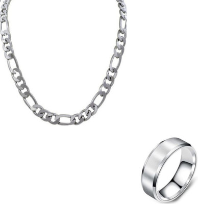Vipunj Stainless Steel Sterling Silver Silver Jewellery Set(Pack of 2)