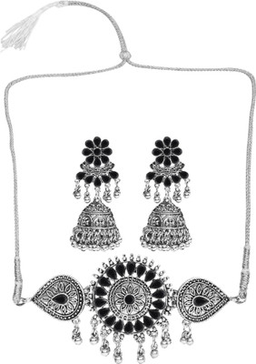 Opus Gems Alloy Black Jewellery Set(Pack of 2)