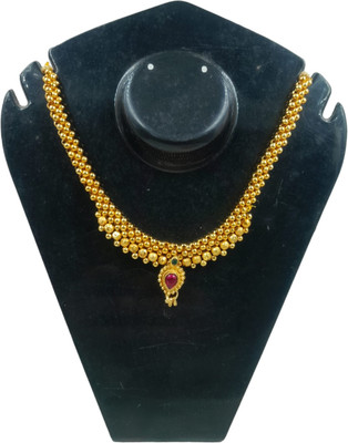 Swaroop Designer Alloy Gold-plated Gold Jewellery Set(Pack of 1)