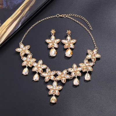 Lishanti Stainless Steel Gold Jewellery Set(Pack of 1)