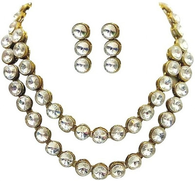 CATALYST Alloy Brass White Jewellery Set(Pack of 1)