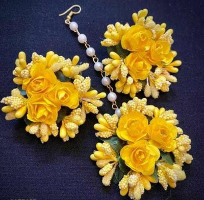 ringzinnie Paper Yellow Jewellery Set(Pack of 1)