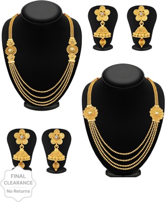 Sukkhi Alloy Gold-plated Gold Jewellery Set(Pack of 1)