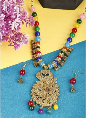 Anamya Collections Alloy Multicolor Jewellery Set(Pack of 1)