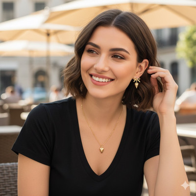 Jassa Alloy Gold-plated Gold Jewellery Set(Pack of 3)