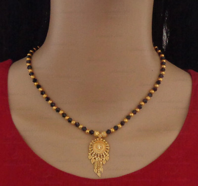 Dency Brass Gold-plated Orange Jewellery Set(Pack of 1)