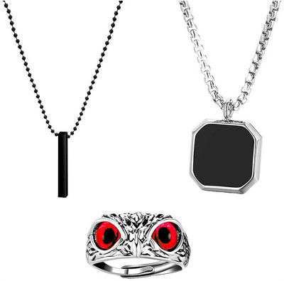 ruby collection Alloy Silver Multicolor Jewellery Set(Pack of 3)