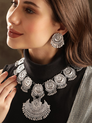 RUBANS Alloy Silver Jewellery Set(Pack of 3)