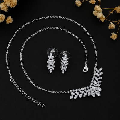 sky shopper Sterling Silver Silver Jewellery Set(Pack of 1)