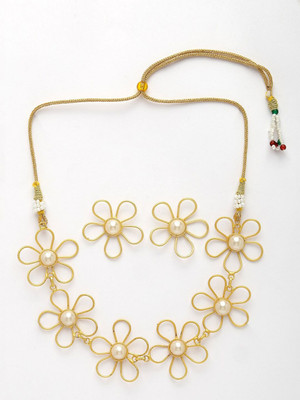 Dressberry Brass Gold-plated Gold Jewellery Set(Pack of 3)