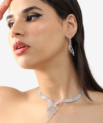 SOHI Alloy Gold-plated Silver Jewellery Set(Pack of 1)