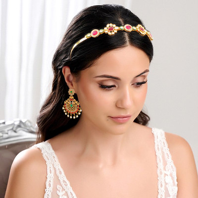 University Trendz Alloy Gold-plated Multicolor Jewellery Set(Pack of 1)