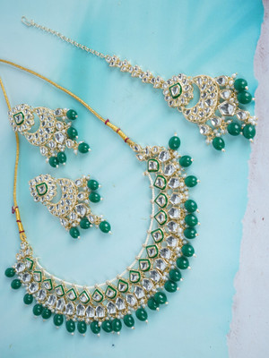 Divisha Alloy Gold-plated Multicolor Jewellery Set(Pack of 1)