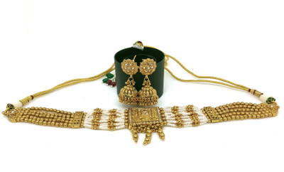 BluCandy Copper Gold-plated Gold Jewellery Set(Pack of 1)