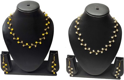 PRAGATI Alloy Gold-plated Multicolor Jewellery Set(Pack of 1)