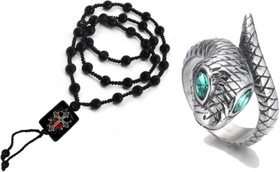 KINGSTYLEIMPEX Dori, Alloy Black, Silver Jewellery Set(Pack of 1)