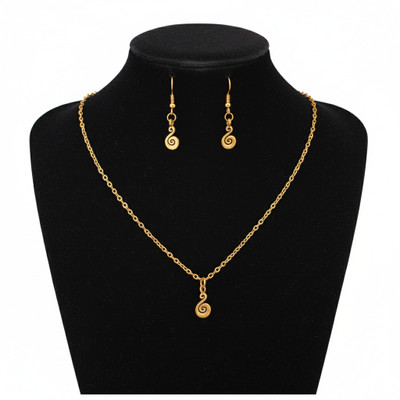 Hi_BAA Alloy Gold Jewellery Set(Pack of 1)