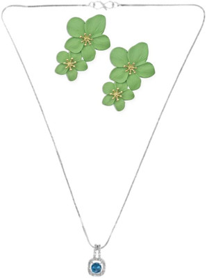 SRK Fashions Alloy Blue, Green Jewellery Set(Pack of 1)