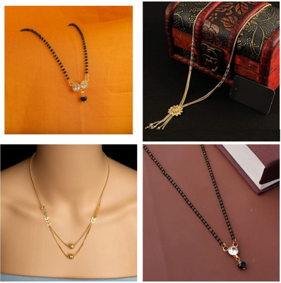 Bhumi Jewels Metal Gold-plated Gold, Black Jewellery Set(Pack of 1)