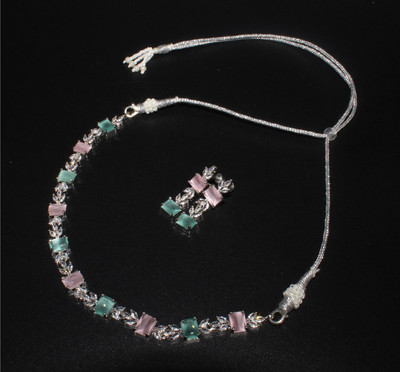 Shining Angel Copper Silver Pink Jewellery Set(Pack of 3)