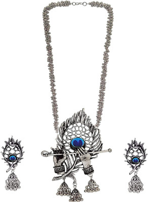 house of common Oxidised Silver Silver Jewellery Set(Pack of 1)