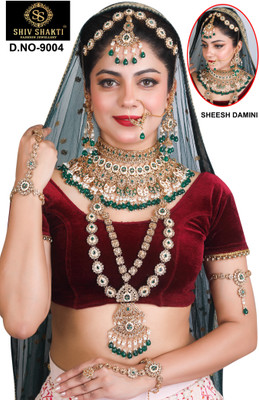 SHIVSHAKTI Alloy Gold-plated Multicolor Jewellery Set(Pack of 7)