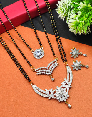 Divyanshi Collection Brass Silver Silver Jewellery Set(Pack of 4)
