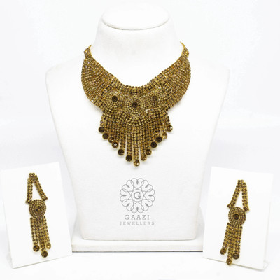 GAZIIMITATION Alloy Gold-plated Gold Jewellery Set(Pack of 1)