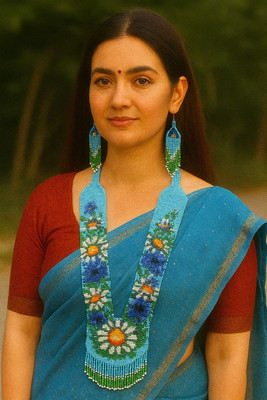 Zk handicraft and garments Brass Brass Multicolor Jewellery Set(Pack of 3)