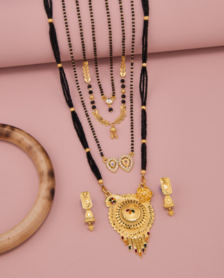 TheSanga Brass Gold-plated Gold Jewellery Set(Pack of 1)