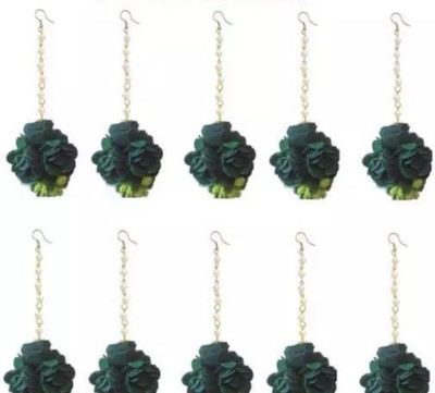 prime shopy Fabric Green Jewellery Set(Pack of 1)