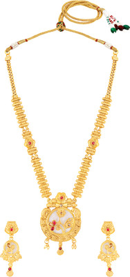 mahi Alloy Gold-plated Gold Jewellery Set(Pack of 3)