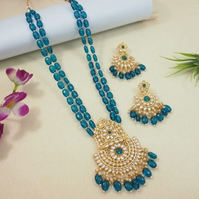 gaju Alloy Gold-plated Red Jewellery Set(Pack of 1)