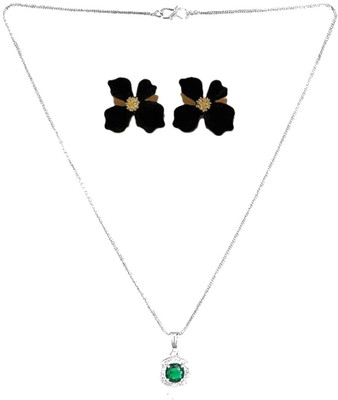 SRK Fashions Alloy Green, Black Jewellery Set(Pack of 1)
