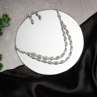 EIT Collection Alloy Silver White, Silver Jewellery Set(Pack of 3)