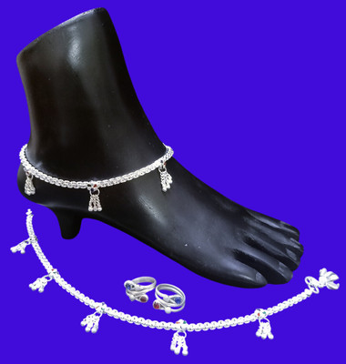 MA Enterprises Alloy Silver Silver Jewellery Set(Pack of 1)