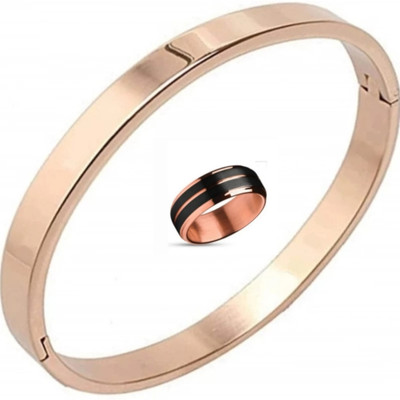 MAATRCHAAYA Brass, Copper, Stainless Steel Copper, Gold-plated Rose Gold Jewellery Set(Pack of 2)