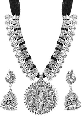 Anamya Collections Alloy Silver Jewellery Set(Pack of 1)