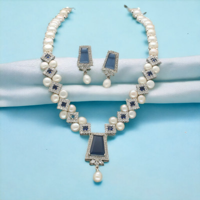 Sri Jagdamba Pearls Alloy Gold-plated Multicolor Jewellery Set(Pack of 3)