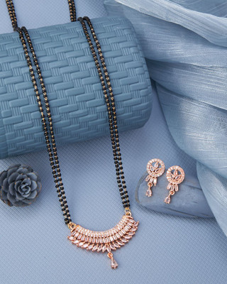 BOGHRA SALES Brass, Alloy Gold-plated Rose Gold, Gold Jewellery Set(Pack of 1)